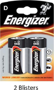 4 stuks (2 blisters a 2 stuks) Energizer Alkaline Power D batterij 1.5V