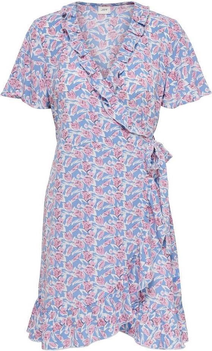 Jdymilo S/s Flower Wrap Dress Wvn 15234280 Allure/wistful Mauve