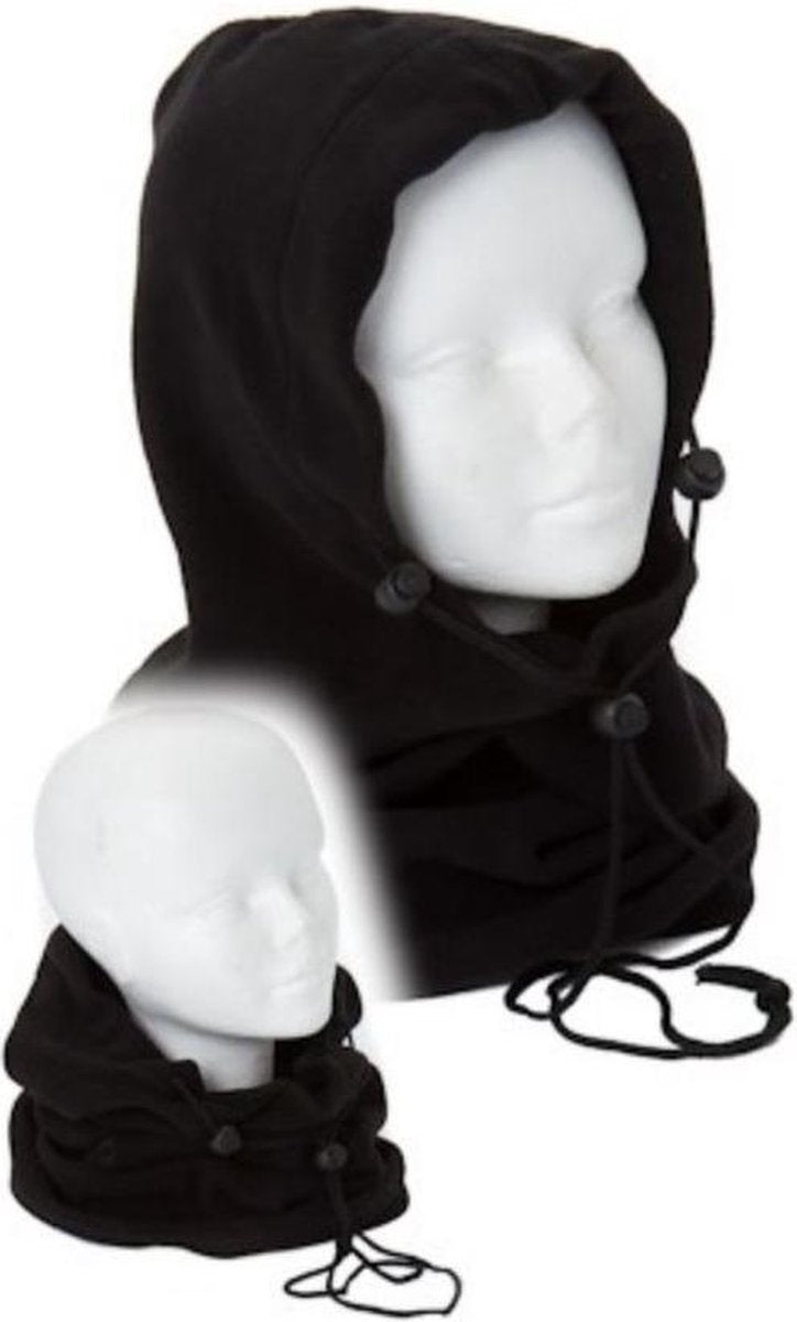 Fostex Fleece poloneck kolsjaal zwart