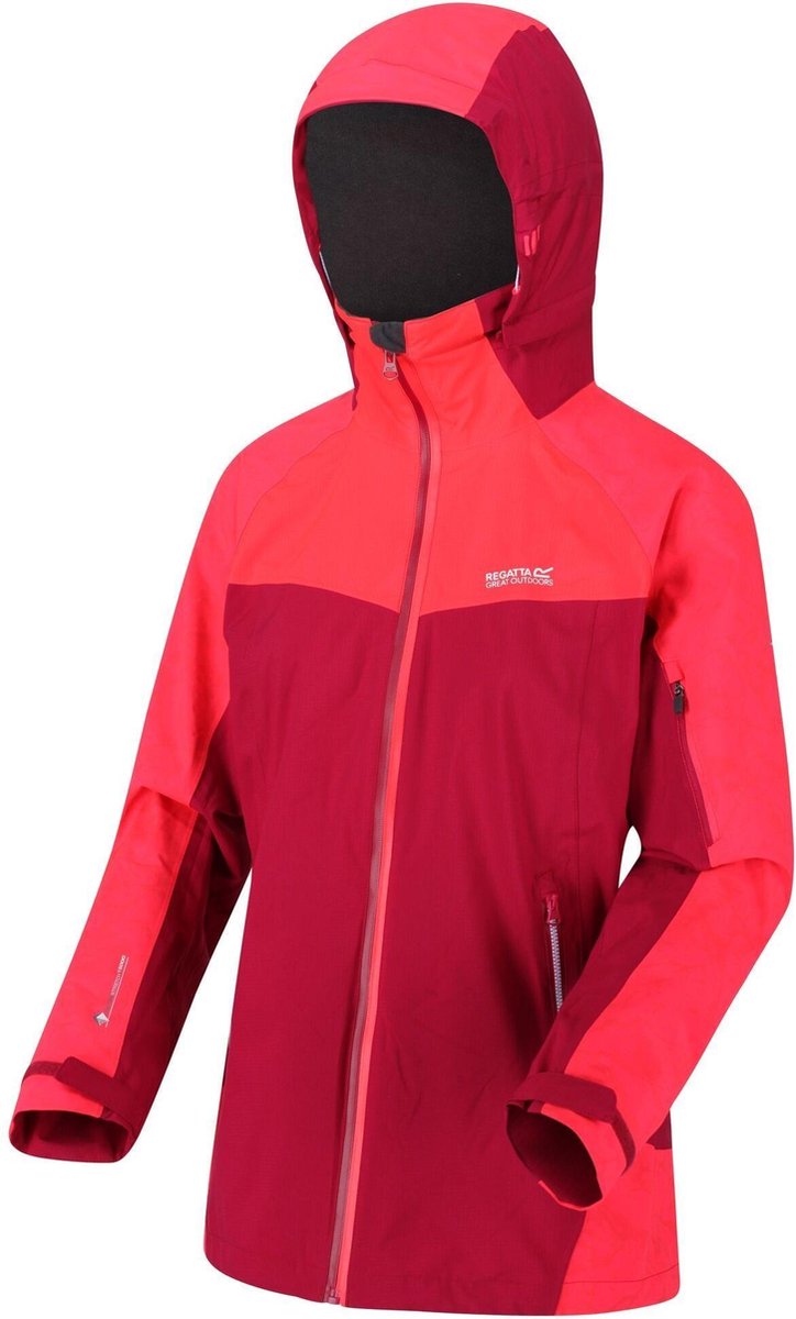 Regatta Oklahoma Dames Jas Reflectief Waterbestendig Rood/roze Mt 36