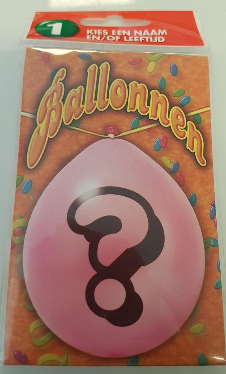ballon met een ? erop