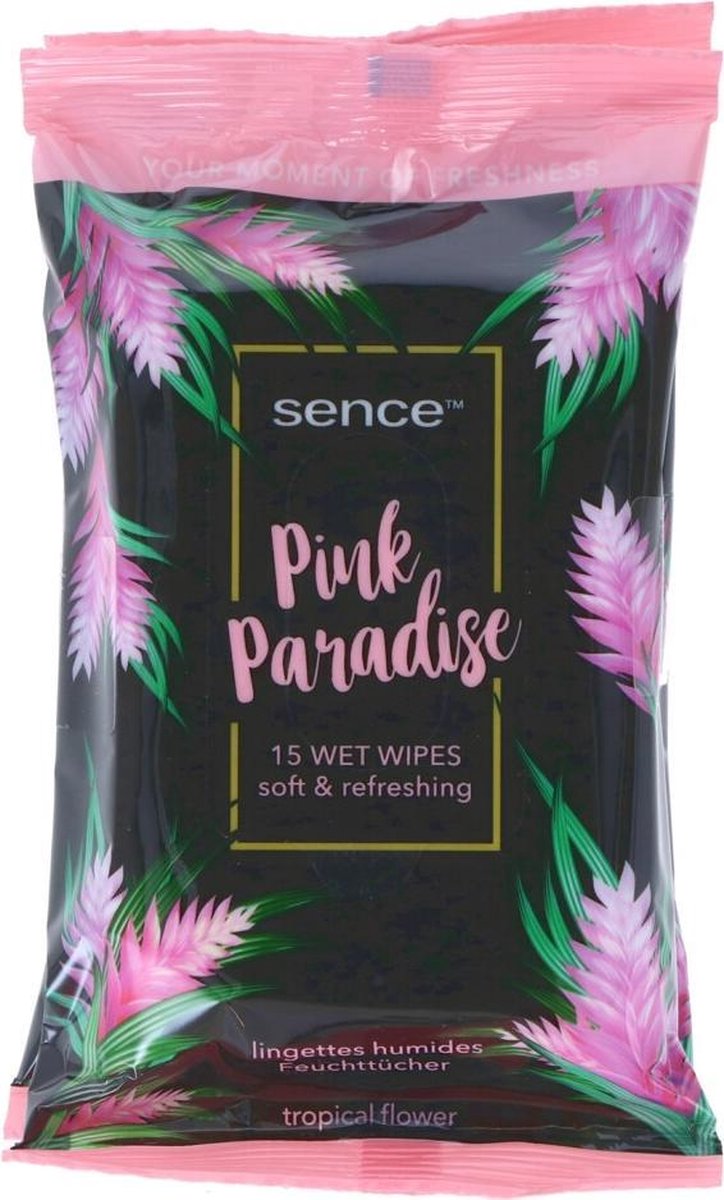 Sence Reinigingsdoekjes Pink paradise 2 x 15 stuks