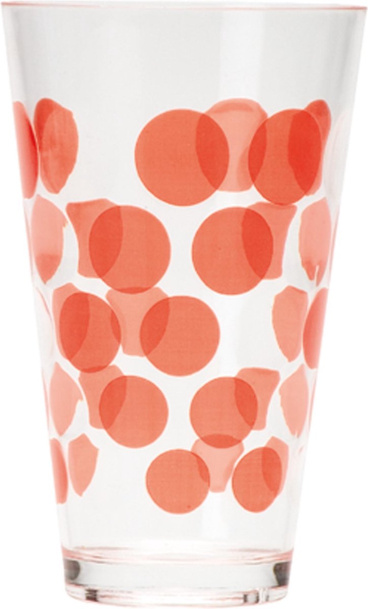 Zak! Designs Dotdot Drinkbeker - 30 Cl - Rood