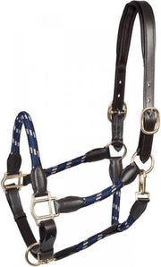 PFIFF halster van leer Lina FULL Blauw-beige
