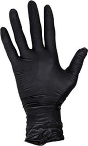 Nitril wegwerp handschoenen ZWART maat L 100 stuks