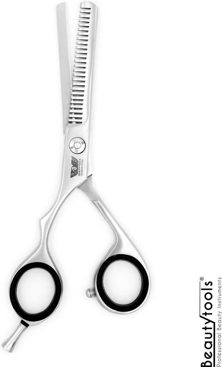 BeautyTools GERMAN TITANIUM Linkshandig Uitdunschaar / Effileerschaar - Silver TitanThin(5.5 Inch) - (RLS-1529)