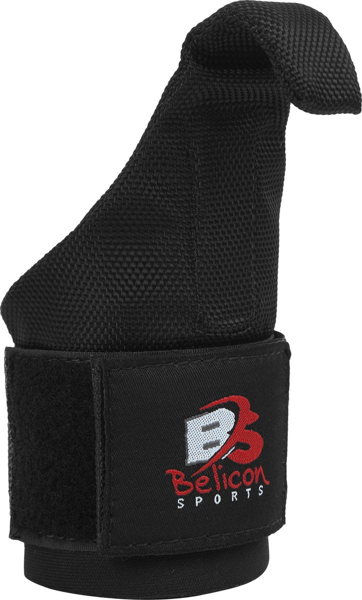 Gewichthefhaken met neopreen polsbandages voor unisex - gebruikt door professionals om de gripsterkte te vergroten - Weight Lifting Hooks with Neoprene Wrist Wraps for Unisex