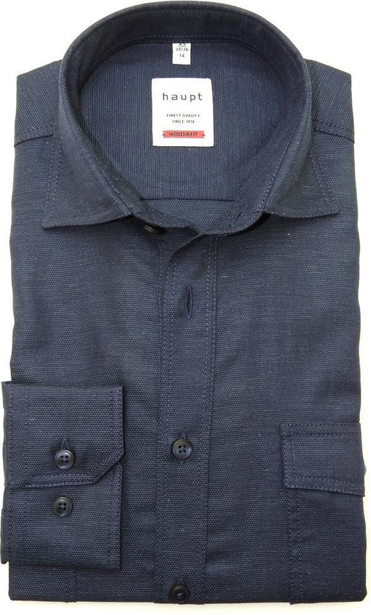 Haupt overhemd blauw