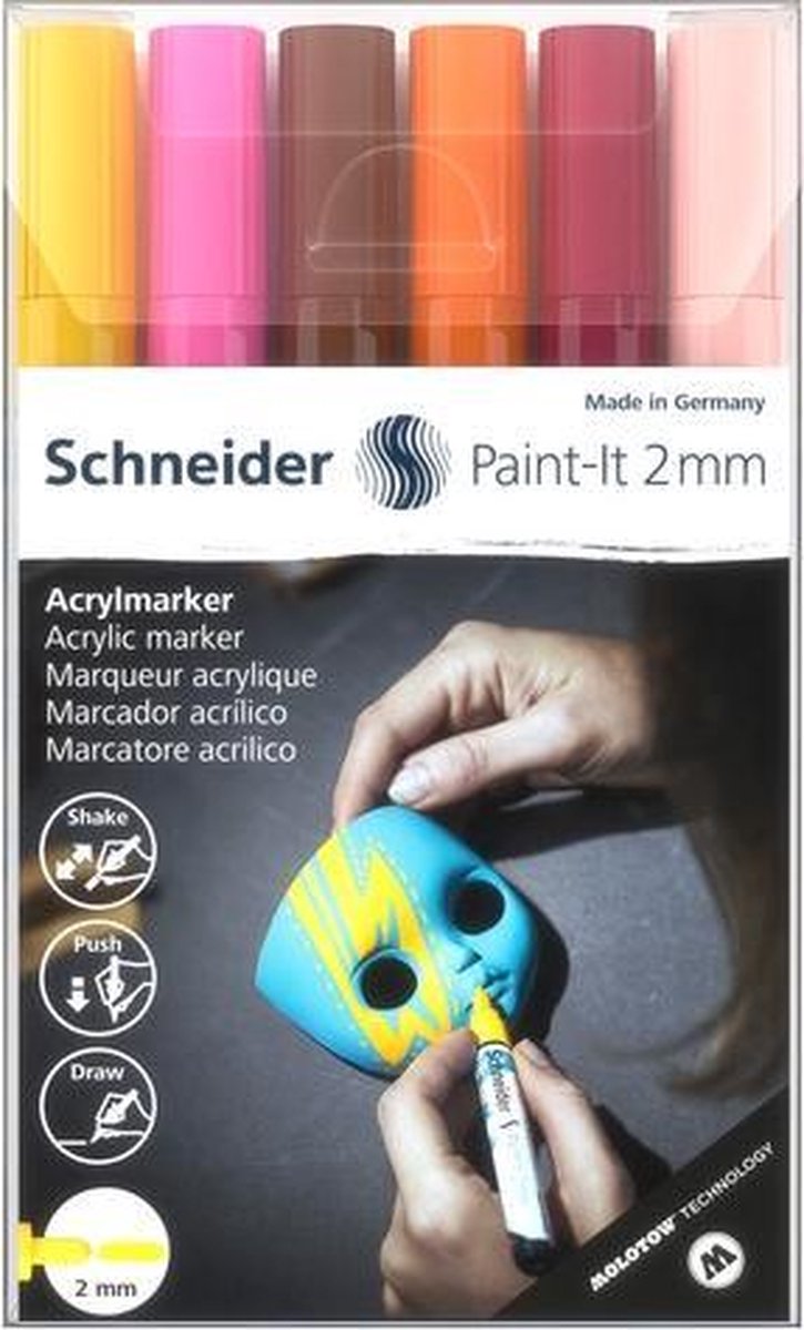 Acryl Marker Schneider Paint-it 310 2mm etui 6st. S-120197