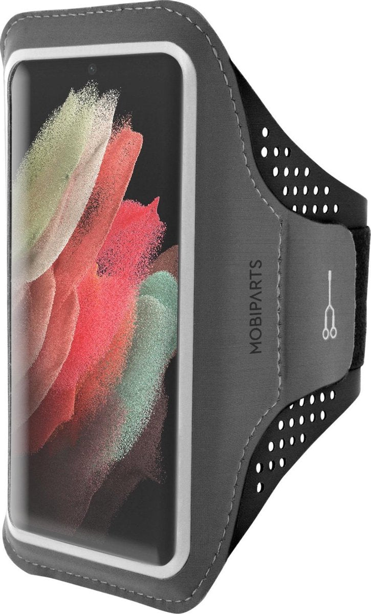 Mobiparts Comfort Fit Sport Armband Samsung Galaxy S21 Ultra Black