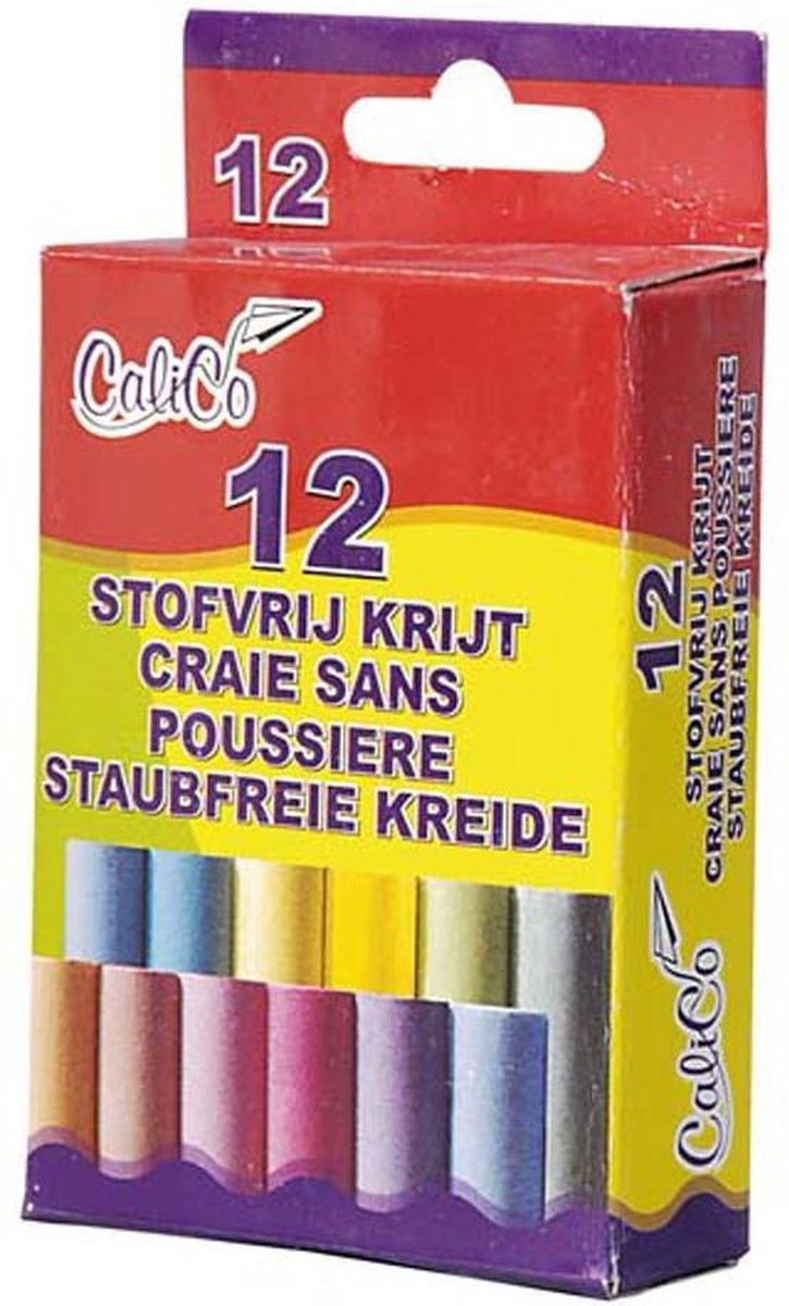 Schoolbord Krijtjes Kleur 12 Stuks