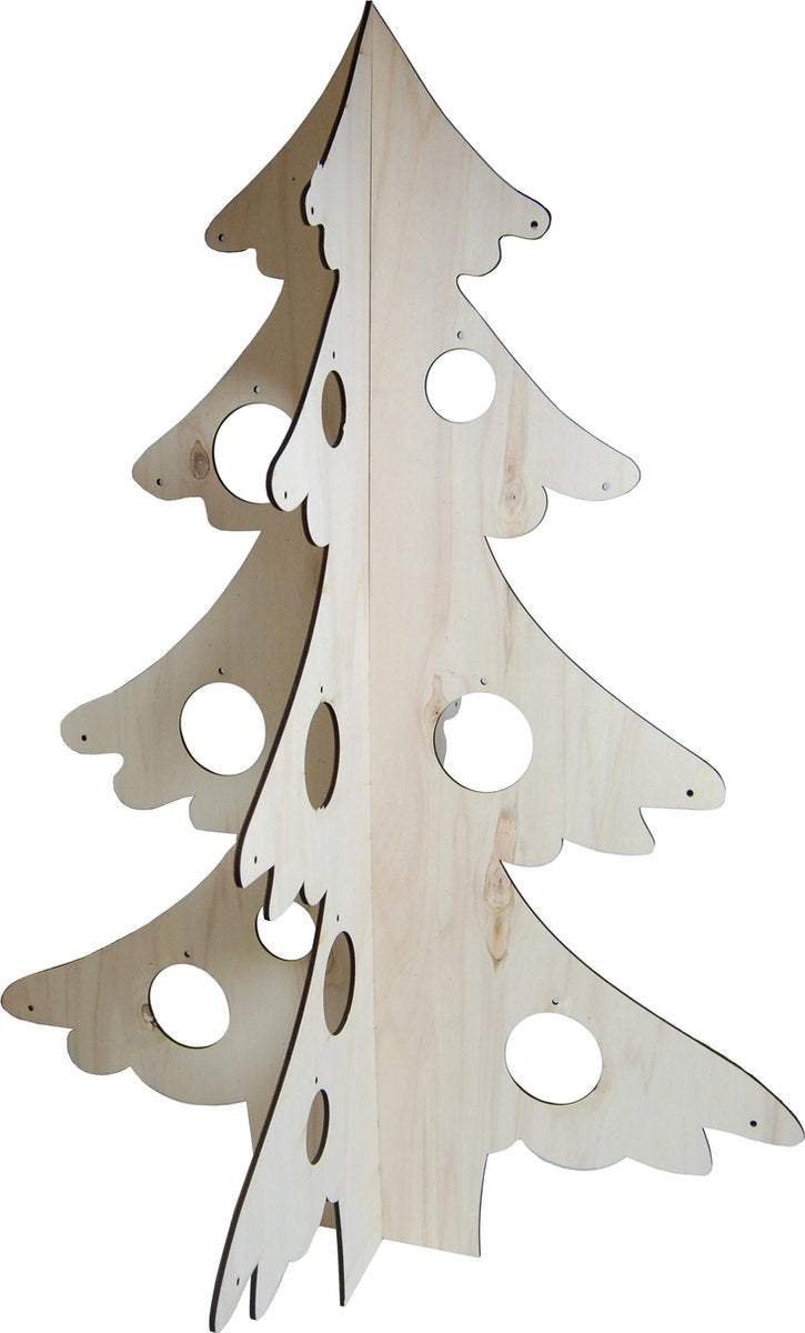 Joy!Crafts / Kerstboom Hout 3D / 52cm hoog / Decoratie boom
