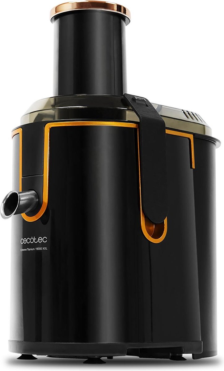 Cecotec Sapcentrifuge - XXL slowjuicer - Citruspers sap en smoothies - Sinaasappelpers elektrisch - Juicer groenten en fruit - Zwart
