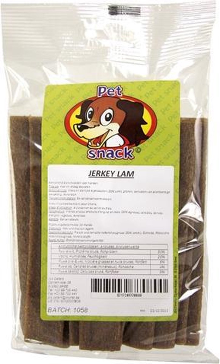 Petsnack lam/rijst jerkey's - 20 st - 14 stuks