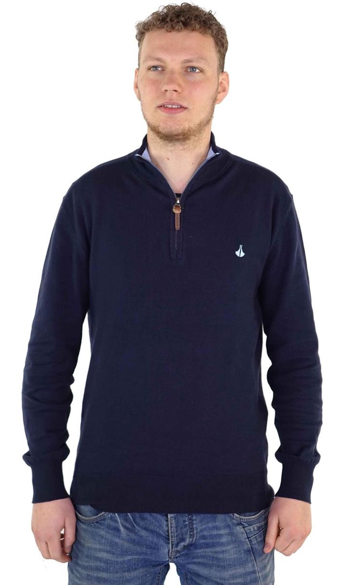 BJØRNSON Trui Pullover Heren Donkerblauw - Maat 5XL - Erling