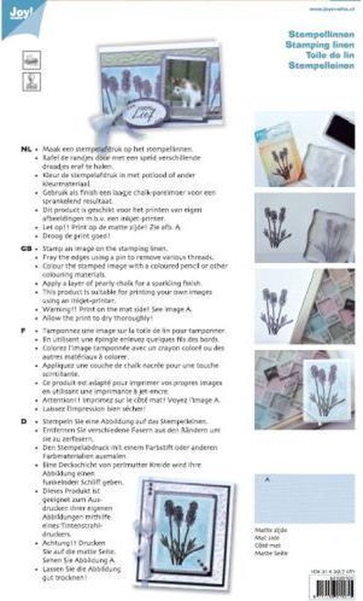 Joy Crafts - Stempellinnen A4 (10 Vellen)