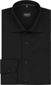 GENTS |  Overhemd Heren Volwassenen NOS Zwart 0013 Maat M 39/40