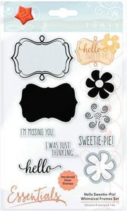 Tonic Studios Die & Stamp - whimsical frames - hello sweetie pie 1530E