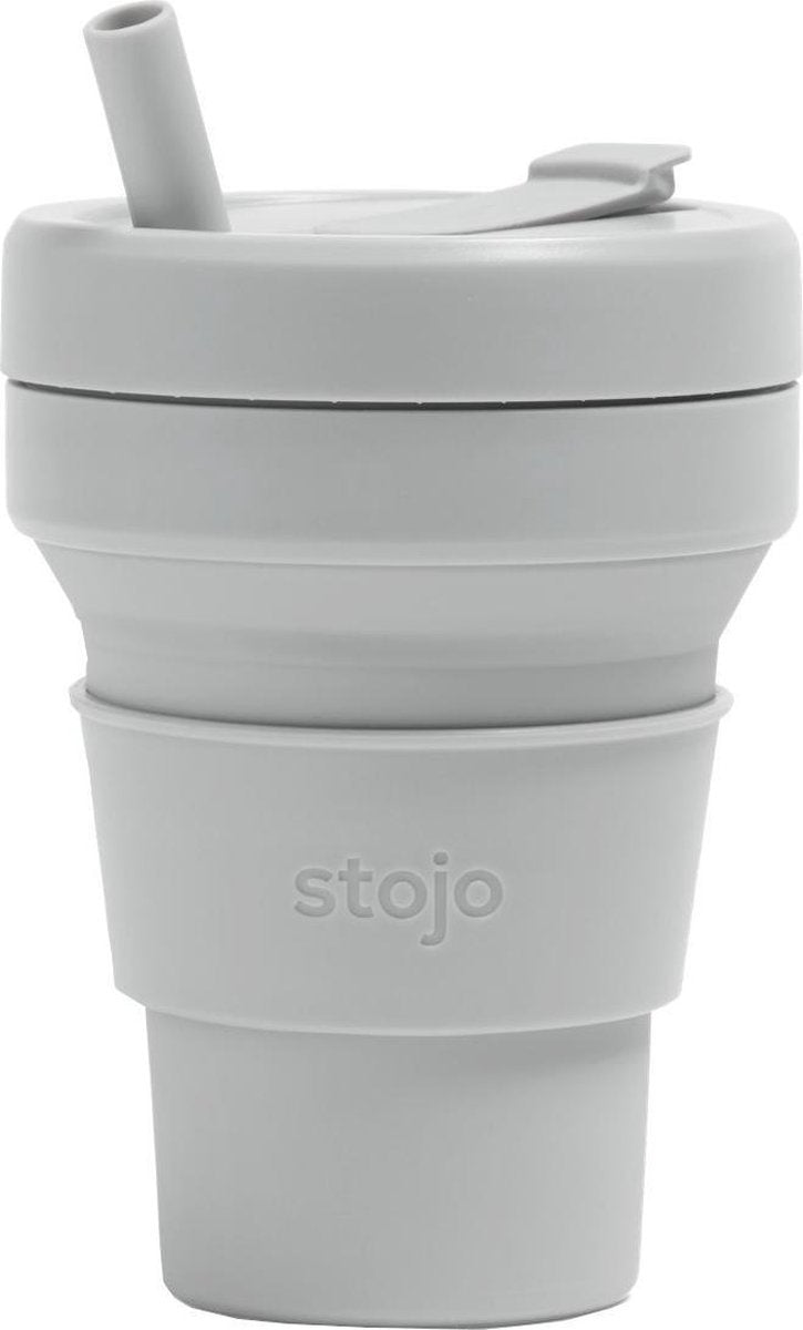 Stojo Biggie Cup Brooklyn - Samengevouwen Verpakking - 470 ml