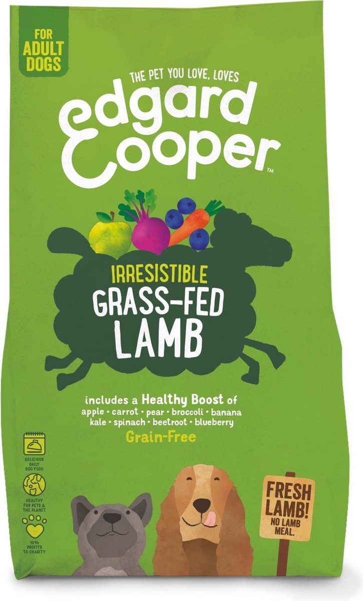 Edgard & Cooper Verse Graslam Brok - Voor volwassen honden - Hondenvoer - 2.5kg