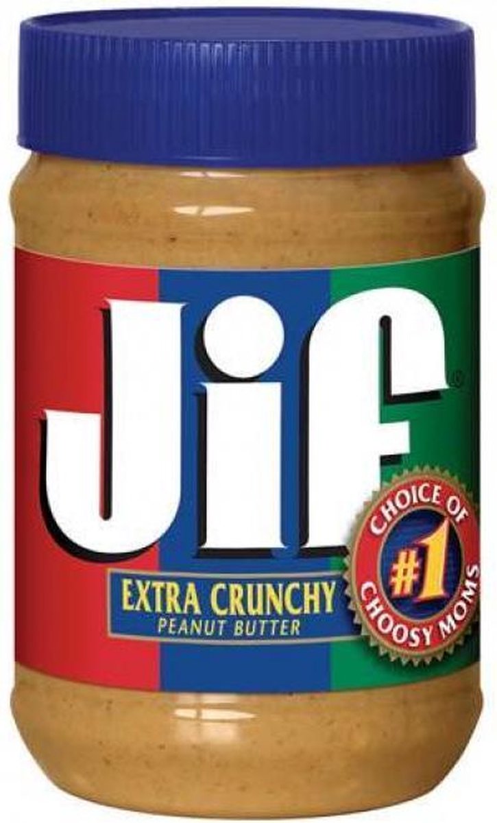 Jif Extra Crunchy Peanut Butter 12 x 454 gram