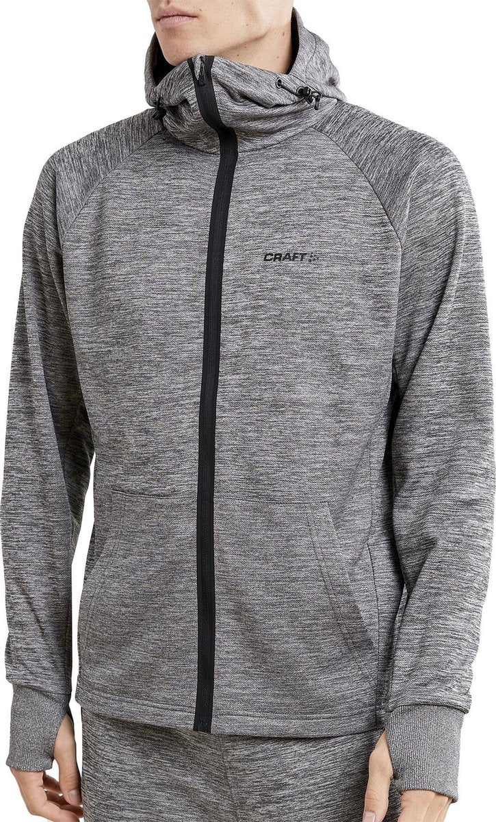 Craft Craft Charge Hooded Sweatvest Sportvest - Maat XL  - Mannen - grijs