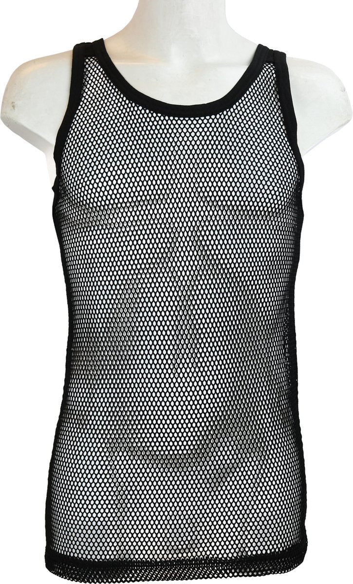 Net Hemd - 100% Katoen - Zwart - Maat XL