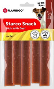 Flamingo hondensnack Starco staaf rund 10cm 5st
