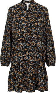 Objnina L/s Dress A Div 23036642 Black/mini Flora