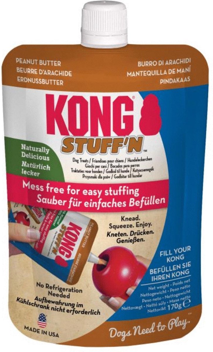 Kong stuff'n all natural pindakaas 170 gr