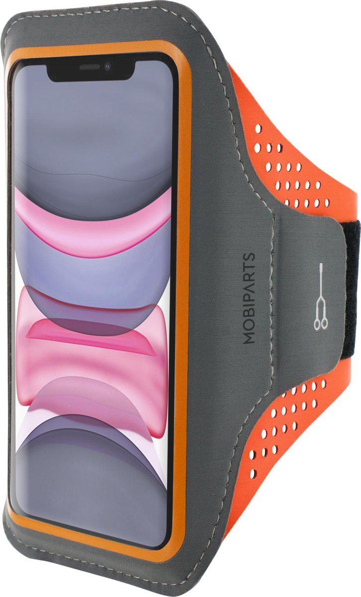 Mobiparts Comfort Fit Sport Armband Apple iPhone 11 Sporthoesje Oranje