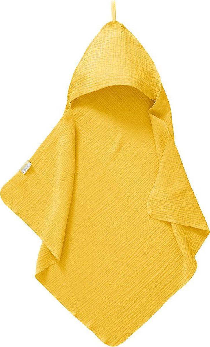 Cottonbaby Badcape soft okergeel