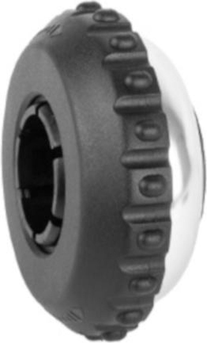 Ergotec Fietsbel Roterend 35 Mm Aluminium Zwart/zilver