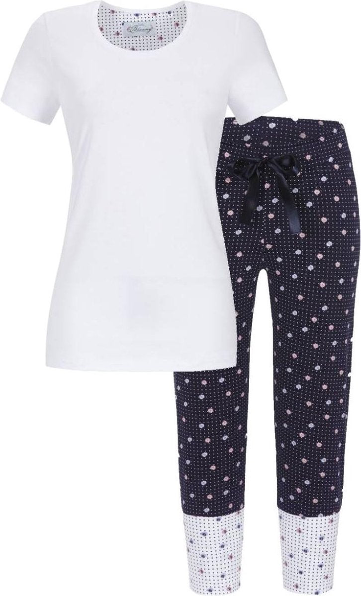 Wit met blauwe Bloomy pyjama