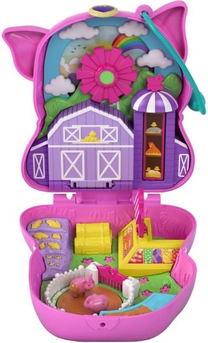 Mattel Speelset Polly Pocket Farm Piggy 11