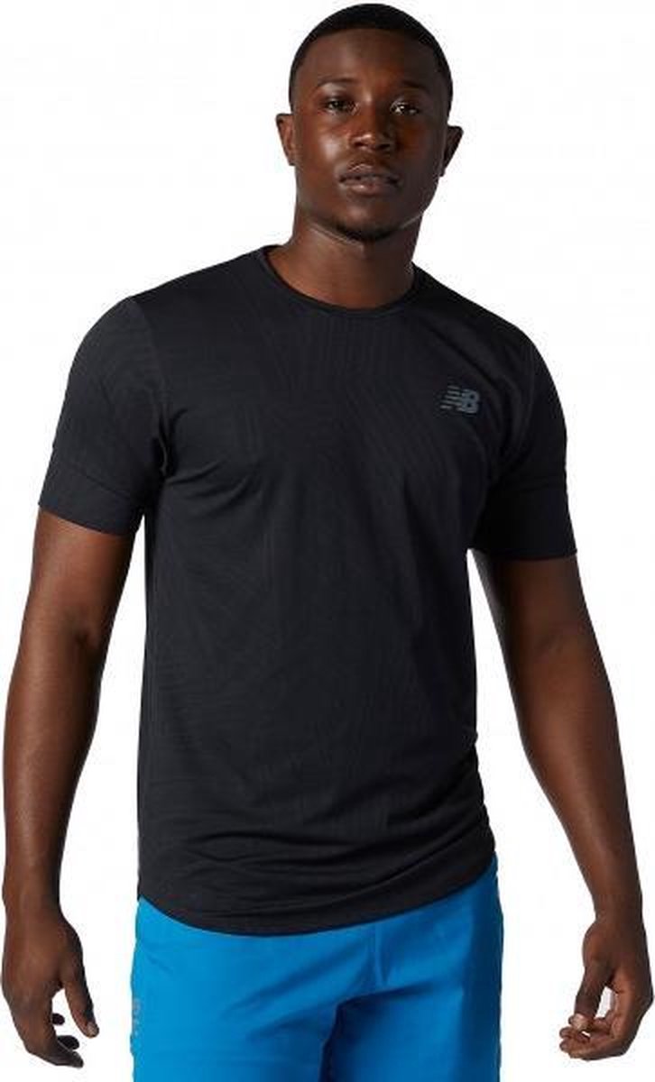 New Balance Q Speed Shirt Heren - zwart/zwart - maat XL
