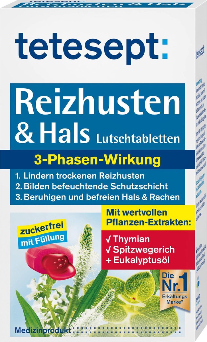 tetesept Droge hoest- en keeltabletten (20 stuks)