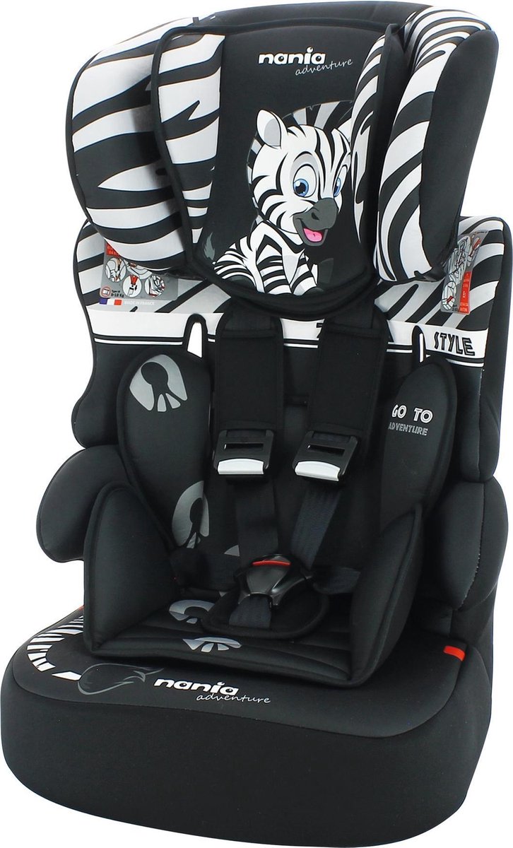 Nania Autostoel groep 1/2/3 - Beline Animals - Zebra