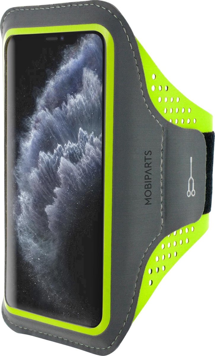 Mobiparts Comfort Fit Sport Armband Apple iPhone 11 Pro Groen