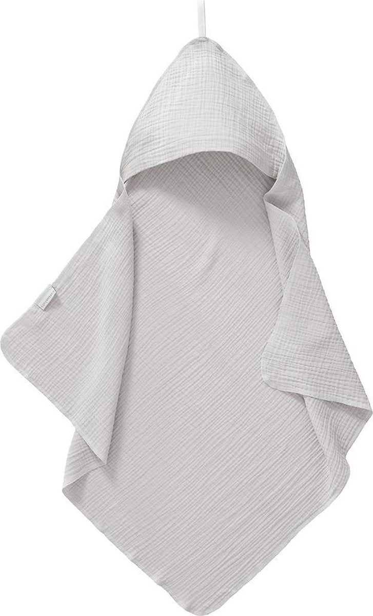 Cottonbaby Badcape soft lichtgrijs