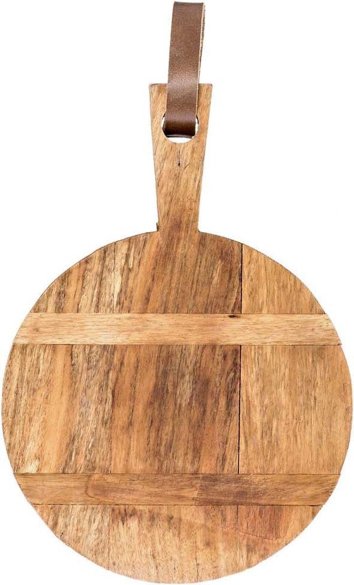 Riverdale - Plateau Leila rond naturel 41cm - Bruin