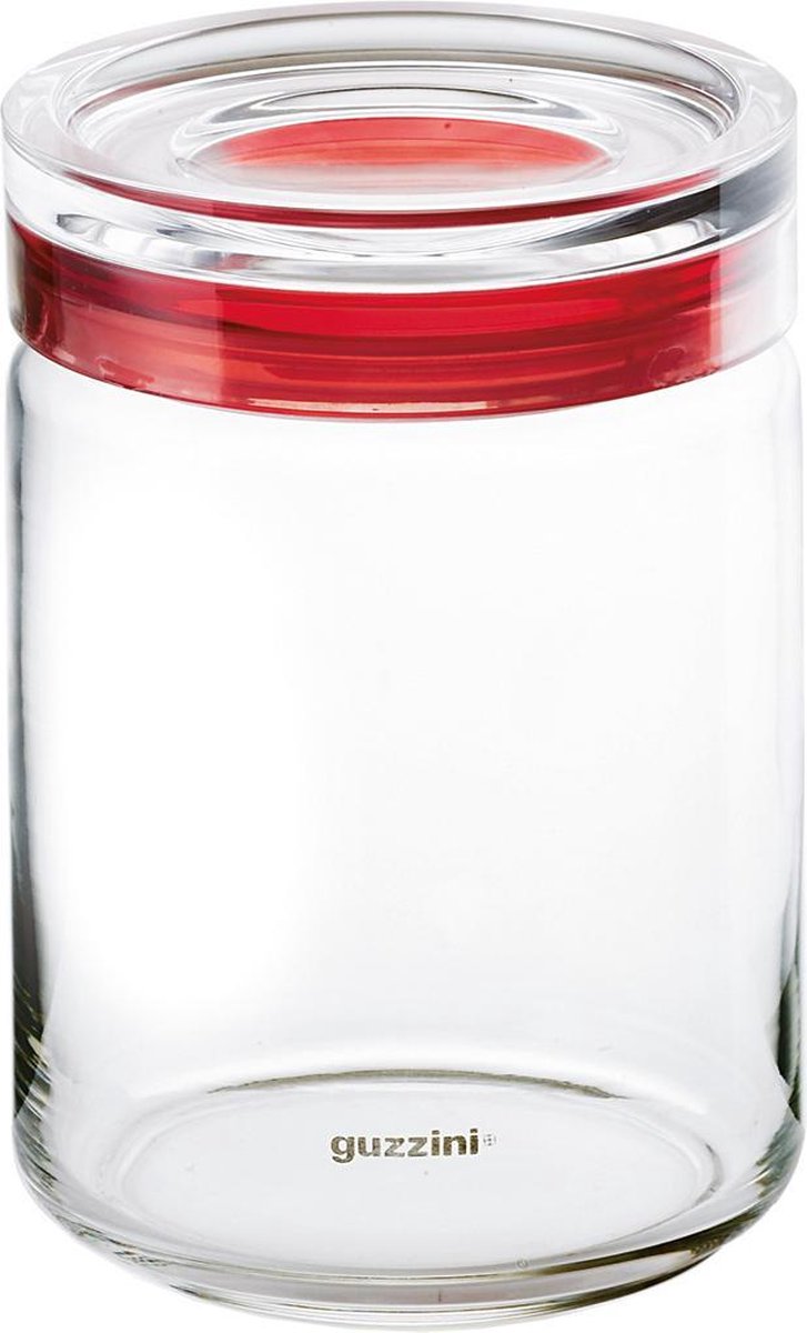 Guzzini Latina Voorraadpot - H11 cm - Rood