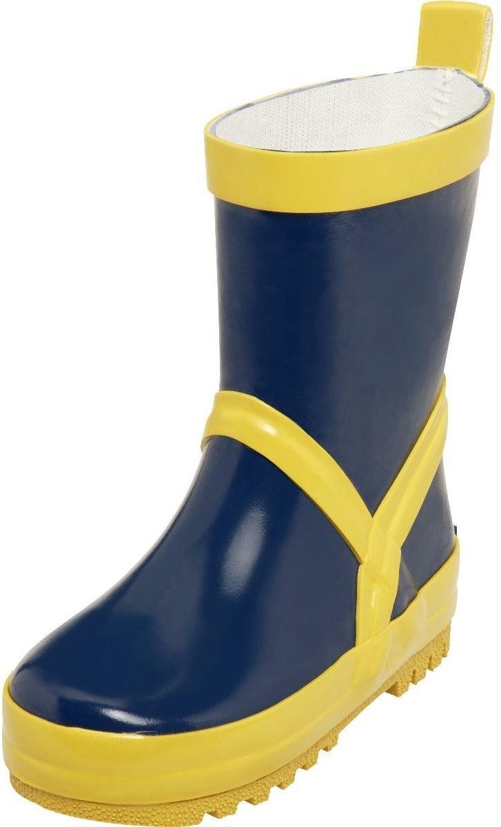 Playshoes Regenlaarzen Marineblauw/geel Maat 30/31