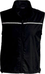 Hardloop/runner reflecterend sport vest/bodywamer zwart - Reflecterend sportkleding - Veiligheidvesten 2XL (44/56)