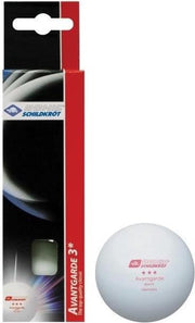 Donic Schildkröt Tafeltennisballen 3 Star Avantgarde 3 Stuks Wit