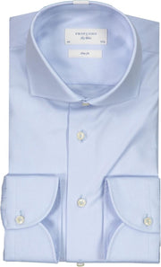 Profuomo   Overhemd Blauw  - Maat UK16-EU41 - Heren - Never out of stock Collectie -