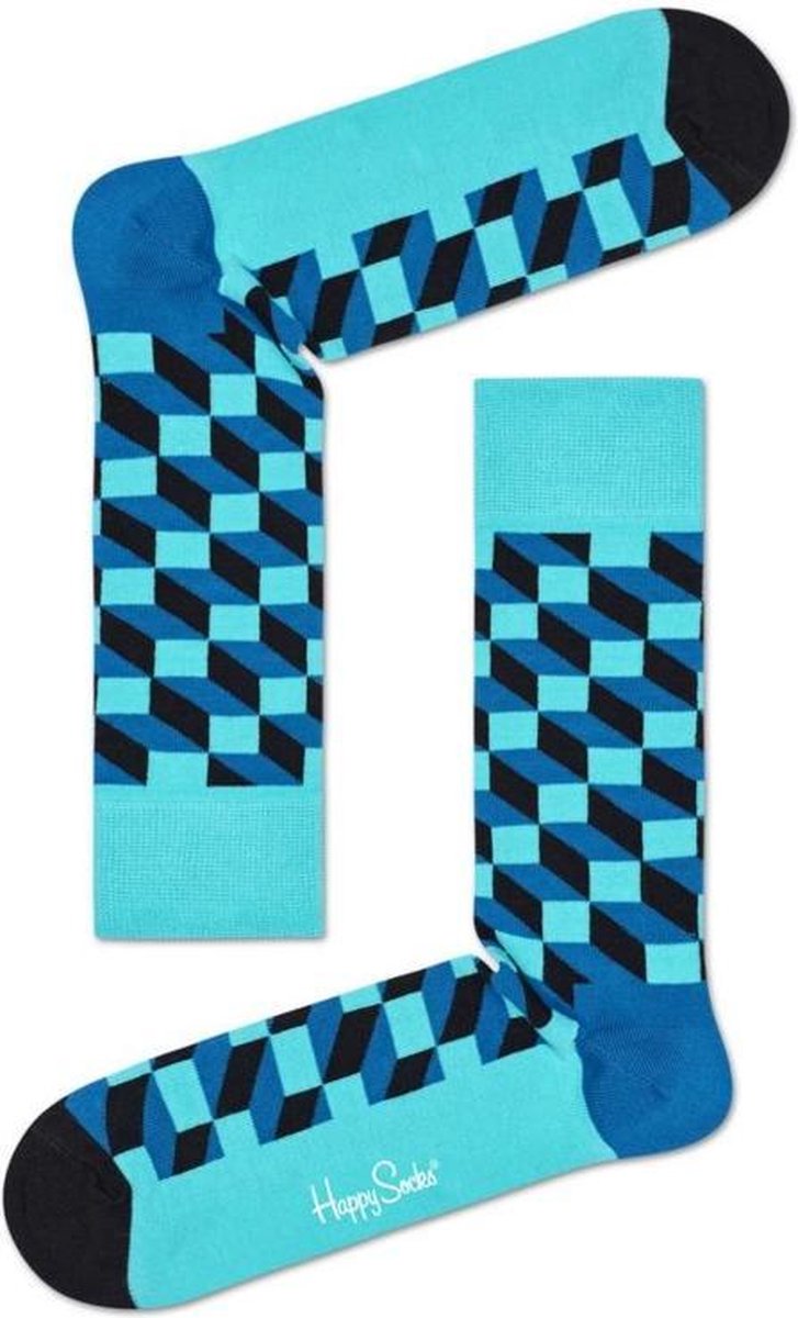 Happy Socks Filled Optic Aqua Socks
