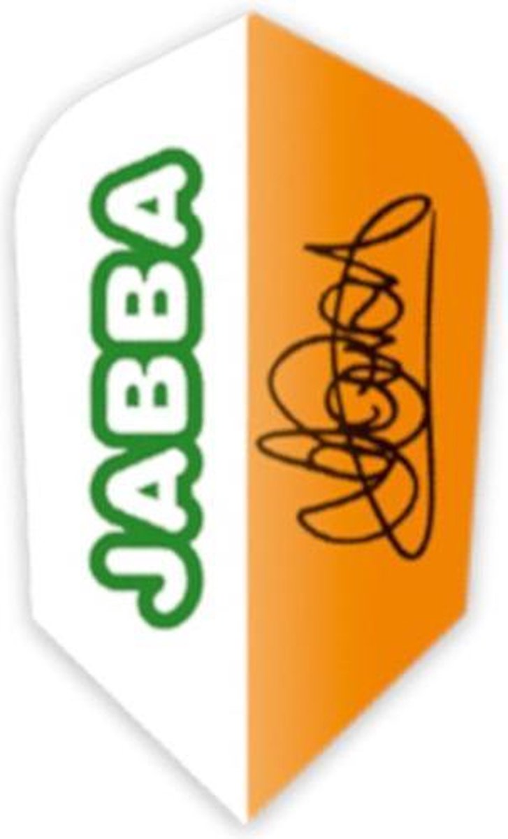 Unicorn Authentic 100 Micron Flights Slim Wit/oranje 3 Stuks