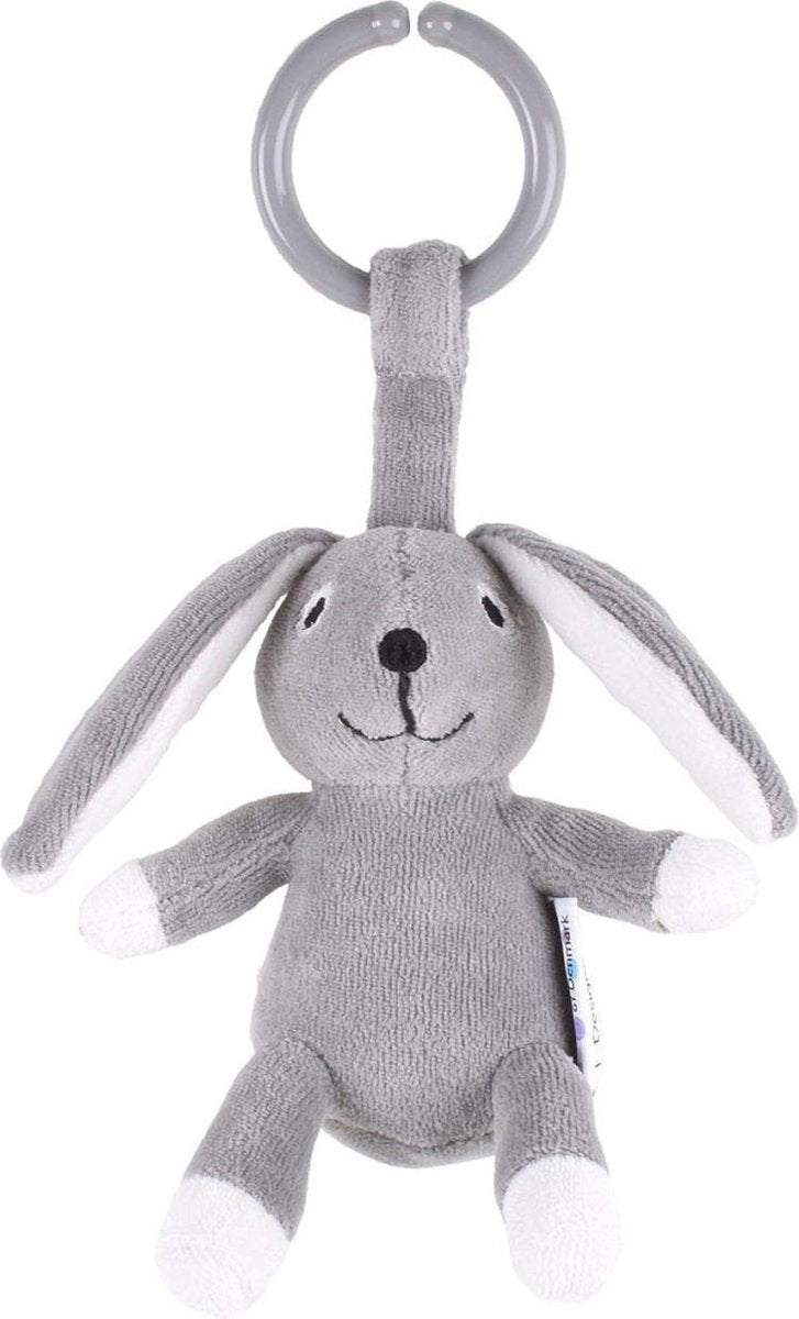 Naturezoo Kinderwagenhanger Konijn 12 Cm Grijs