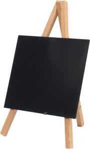 Mini ezel tafelkrijtbord - set van 1 - blank incl. krijtstift